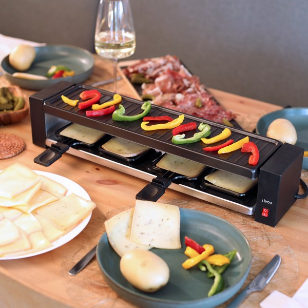 Raclette-Gerät für 4 Personen lang